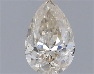 Picture of Natural Diamond 0.19 Carats, Pear with  Cut, J Color, I1 Clarity and Certified by IGI