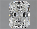 Natural Diamond 0.70 Carats, Radiant with  Cut, G Color, IF Clarity and Certified by GIA