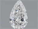 Natural Diamond 0.52 Carats, Pear with  Cut, F Color, VVS1 Clarity and Certified by GIA