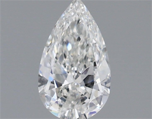 Picture of Natural Diamond 0.52 Carats, Pear with  Cut, F Color, VVS1 Clarity and Certified by GIA