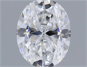 Natural Diamond 0.50 Carats, Oval with  Cut, E Color, VVS2 Clarity and Certified by GIA