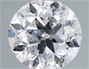 Natural Diamond 0.90 Carats, Round with Very Good Cut, E Color, I1 Clarity and Certified by IGI