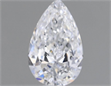 Natural Diamond 0.51 Carats, Pear with  Cut, D Color, VVS1 Clarity and Certified by GIA