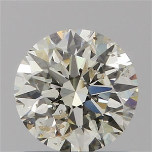 Picture of Natural Diamond 0.90 Carats, Round with Excellent Cut, L Color, I1 Clarity and Certified by GIA