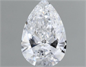Natural Diamond 0.72 Carats, Pear with  Cut, D Color, SI1 Clarity and Certified by GIA