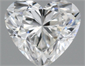 Natural Diamond 0.51 Carats, Heart with  Cut, H Color, SI1 Clarity and Certified by GIA