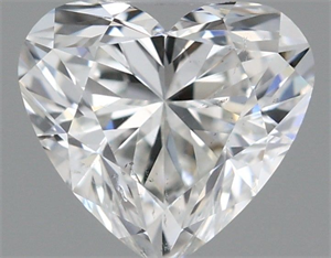Picture of Natural Diamond 0.51 Carats, Heart with  Cut, H Color, SI1 Clarity and Certified by GIA