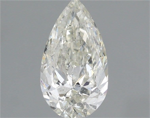 Picture of Natural Diamond 0.96 Carats, Pear with  Cut, H Color, I1 Clarity and Certified by IGI