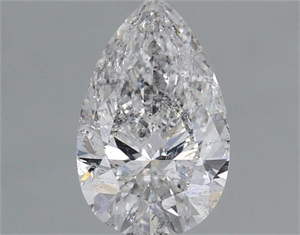 Picture of Natural Diamond 0.96 Carats, Pear with  Cut, E Color, SI2 Clarity and Certified by IGI