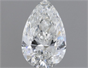 Natural Diamond 0.31 Carats, Pear with  Cut, F Color, IF Clarity and Certified by GIA