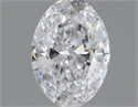 Natural Diamond 0.50 Carats, Oval with  Cut, D Color, SI1 Clarity and Certified by GIA