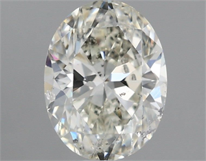 Picture of Natural Diamond 1.00 Carats, Oval with  Cut, I Color, SI2 Clarity and Certified by IGI
