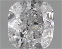 Natural Diamond 0.96 Carats, Cushion with  Cut, F Color, I1 Clarity and Certified by IGI