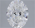 Natural Diamond 1.00 Carats, Oval with  Cut, E Color, SI2 Clarity and Certified by IGI
