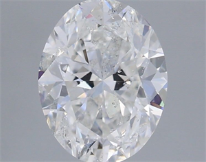 Picture of Natural Diamond 1.00 Carats, Oval with  Cut, E Color, SI2 Clarity and Certified by IGI