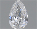 Natural Diamond 0.23 Carats, Pear with  Cut, E Color, VVS1 Clarity and Certified by GIA