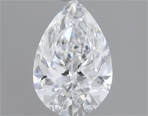 Picture of Natural Diamond 0.50 Carats, Pear with  Cut, D Color, VVS2 Clarity and Certified by GIA