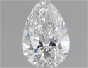 Natural Diamond 0.51 Carats, Pear with  Cut, D Color, SI1 Clarity and Certified by GIA