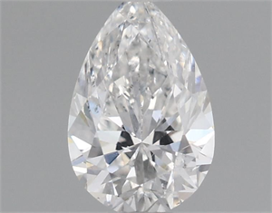 Picture of Natural Diamond 0.51 Carats, Pear with  Cut, D Color, SI1 Clarity and Certified by GIA