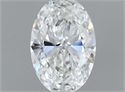 Natural Diamond 0.40 Carats, Oval with  Cut, F Color, IF Clarity and Certified by GIA