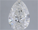 Natural Diamond 1.00 Carats, Pear with  Cut, F Color, I1 Clarity and Certified by IGI