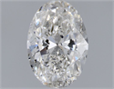Natural Diamond 0.96 Carats, Oval with  Cut, F Color, SI2 Clarity and Certified by IGI
