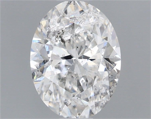 Picture of Natural Diamond 1.01 Carats, Oval with  Cut, E Color, I1 Clarity and Certified by IGI