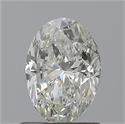 Natural Diamond 0.90 Carats, Oval with  Cut, I Color, SI2 Clarity and Certified by GIA