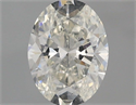 Natural Diamond 1.00 Carats, Oval with  Cut, H Color, SI1 Clarity and Certified by IGI