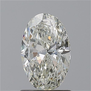 Picture of Natural Diamond 1.00 Carats, Oval with  Cut, J Color, SI2 Clarity and Certified by GIA