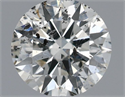 Natural Diamond 0.52 Carats, Round with Excellent Cut, H Color, I1 Clarity and Certified by IGI