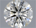 Natural Diamond 0.40 Carats, Round with Excellent Cut, J Color, SI2 Clarity and Certified by IGI