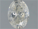 Natural Diamond 1.00 Carats, Oval with  Cut, I Color, SI2 Clarity and Certified by IGI
