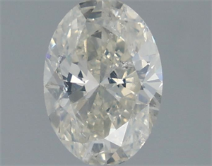 Picture of Natural Diamond 1.00 Carats, Oval with  Cut, I Color, SI2 Clarity and Certified by IGI