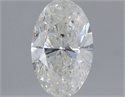 Natural Diamond 1.00 Carats, Oval with  Cut, H Color, SI2 Clarity and Certified by IGI