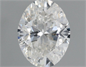Natural Diamond 1.00 Carats, Oval with  Cut, G Color, SI2 Clarity and Certified by IGI
