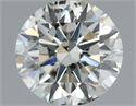 Natural Diamond 0.74 Carats, Round with Excellent Cut, J Color, I1 Clarity and Certified by IGI
