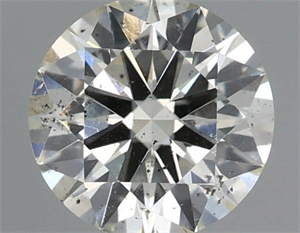 Picture of Natural Diamond 0.90 Carats, Round with Excellent Cut, L Color, SI2 Clarity and Certified by IGI