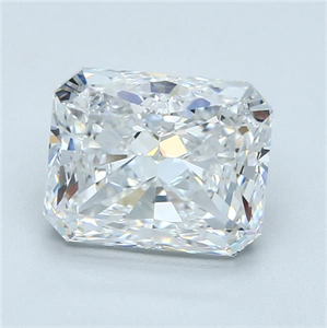Foto Diamante Natural 4.02 quilates, Radiante , Color D, claridad VS1 y certificado GIA de
