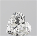 Natural Diamond 0.70 Carats, Heart with  Cut, G Color, I1 Clarity and Certified by GIA
