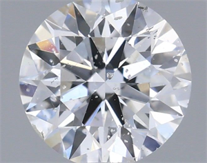 Picture of Natural Diamond 0.40 Carats, Round with Excellent Cut, E Color, I1 Clarity and Certified by IGI
