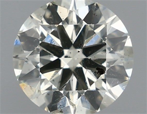 Picture of Natural Diamond 0.40 Carats, Round with Excellent Cut, J Color, SI2 Clarity and Certified by IGI
