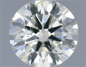 Picture of Natural Diamond 0.41 Carats, Round with Excellent Cut, J Color, SI2 Clarity and Certified by IGI