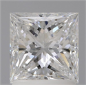Natural Diamond 1.51 Carats, Princess with  Cut, E Color, SI1 Clarity and Certified by GIA