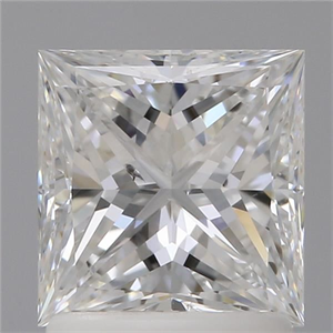 Picture of Natural Diamond 1.51 Carats, Princess with  Cut, E Color, SI1 Clarity and Certified by GIA