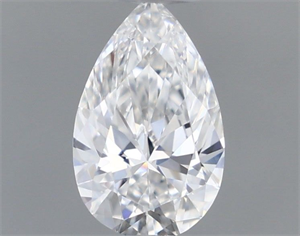 Picture of Natural Diamond 0.33 Carats, Pear with  Cut, E Color, VS1 Clarity and Certified by GIA