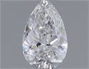 Natural Diamond 0.26 Carats, Pear with  Cut, D Color, SI1 Clarity and Certified by GIA