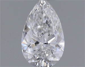 Picture of Natural Diamond 0.26 Carats, Pear with  Cut, D Color, SI1 Clarity and Certified by GIA