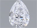 Natural Diamond 0.18 Carats, Pear with  Cut, D Color, SI1 Clarity and Certified by GIA
