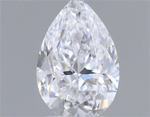 Picture of Natural Diamond 0.18 Carats, Pear with  Cut, D Color, SI1 Clarity and Certified by GIA